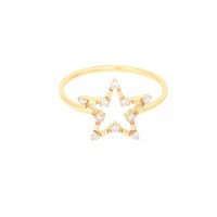 Anello Maman et Sophie Donna Mon coeur & etoile in Oro giallo Diamante ANETLGB10 - ANETLGB10